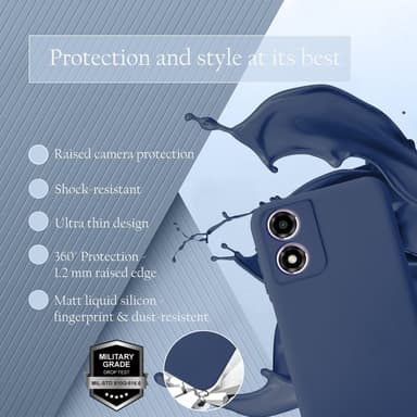 Motorola Moto E14 deksel case cover (blå)
