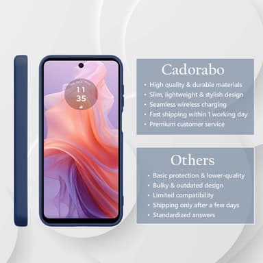 Motorola Moto E14 deksel case cover (blå)