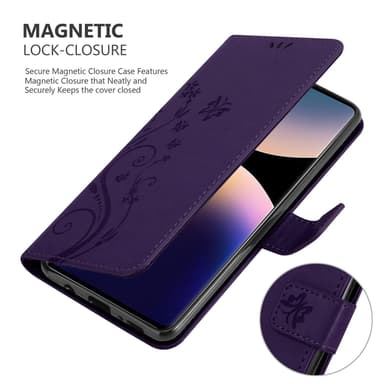 Xiaomi RedMi Note 14 Pro 4G lommebokdeksel Blomster