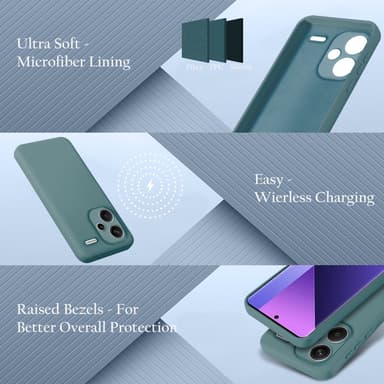 Xiaomi Redmi Note 13 Pro Plus deksel case cover (grønn)