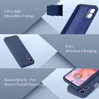Motorola Moto E14 deksel case cover (blå)
