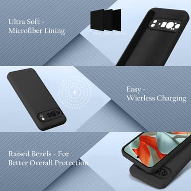 Google Pixel 9 PRO XL deksel case cover (svart)