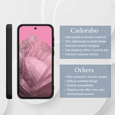 Google Pixel 9 deksel case cover (svart)