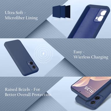 Motorola Moto G85 deksel case cover (blå)