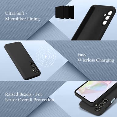 Samsung Galaxy M35 deksel case cover (svart)