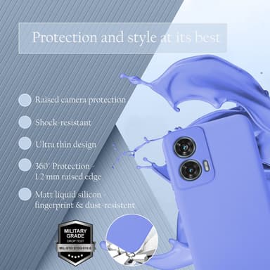 Motorola Moto Edge 50 Fusion deksel case cover (lilla)