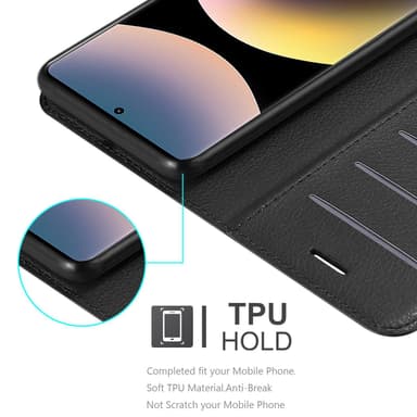 Xiaomi RedMi Note 14 Pro 4G Deksel Etui Case (Svart)