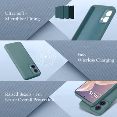 Motorola Moto G85 deksel case cover (grønn)