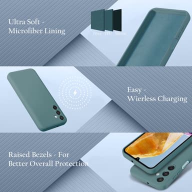 Samsung Galaxy M15 deksel case cover (grønn)