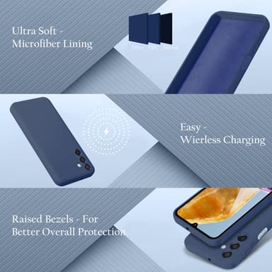 Samsung Galaxy M15 deksel case cover (blå)