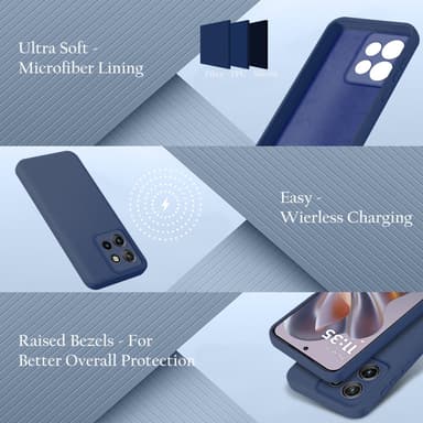 Motorola Moto Edge 50 Neo deksel case cover (blå)