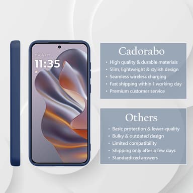 Motorola Moto Edge 50 Neo deksel case cover (blå)