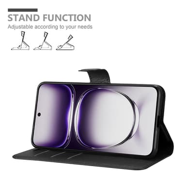 Oppo Reno 12 Deksel Etui Case (Svart)