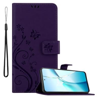 OnePlus Nord CE4 Lite lommebokdeksel Blomster (Lilla)