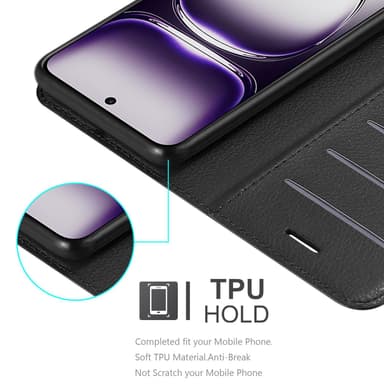 Oppo Reno 12 Deksel Etui Case (Svart)