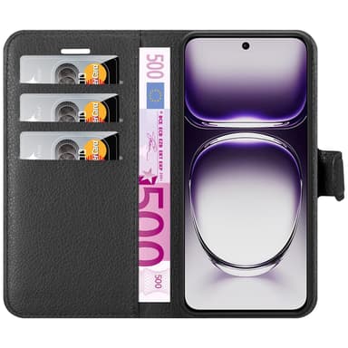 Oppo Reno 12 Deksel Etui Case (Svart)