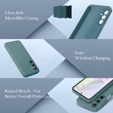 Samsung Galaxy M35 deksel case cover (grønn)