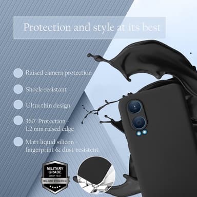 OnePlus Nord CE4 Lite deksel case cover (svart)