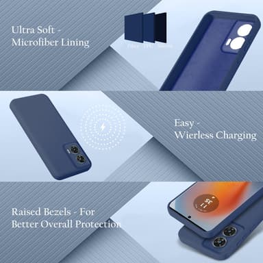 Motorola Moto Edge 50 Fusion deksel case cover (blå)