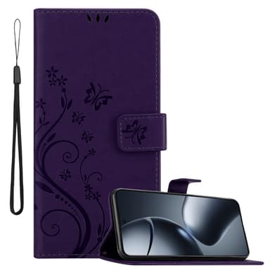 Xiaomi 14T Pro lommebokdeksel Blomster (Lilla)
