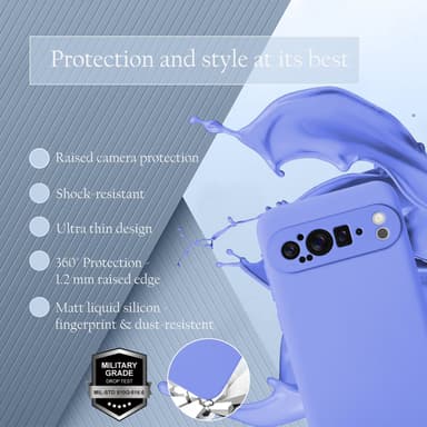 Google Pixel 9 PRO XL deksel case cover (lilla)