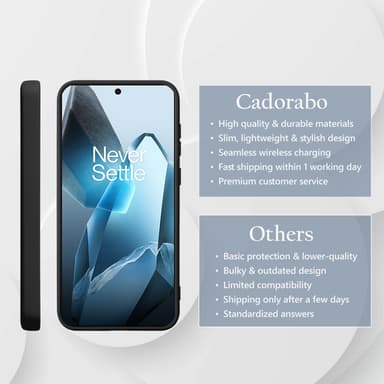 OnePlus 13 deksel case cover (svart)