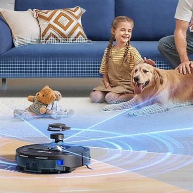 Lubluelu L20 robotstøvsuger med 4000 Pa sugeeffekt og LiDAR-navigasjon