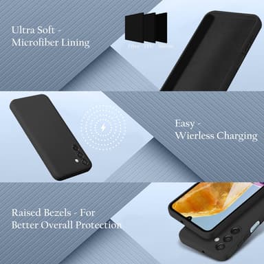 Samsung Galaxy M15 deksel case cover (svart)