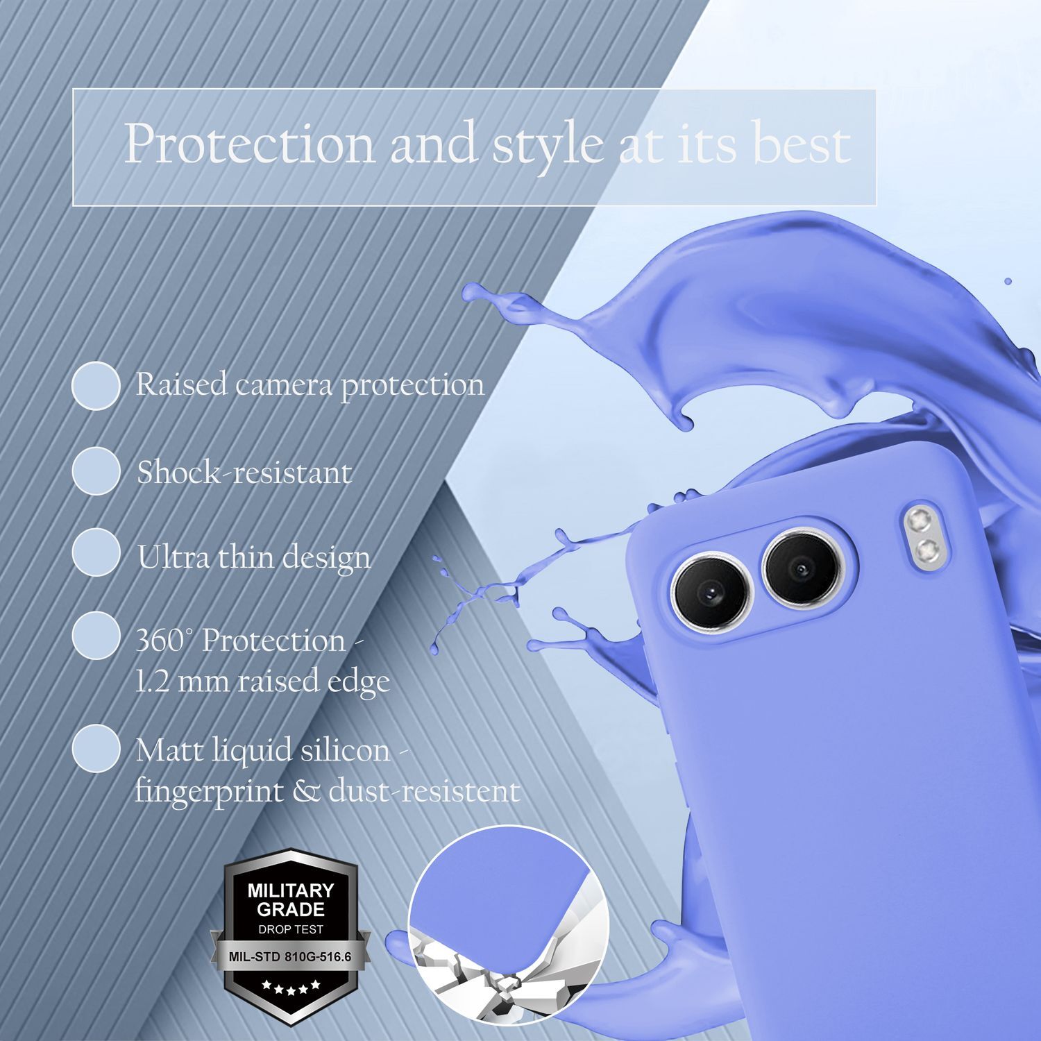 OnePlus Nord 4 deksel case cover (lilla)