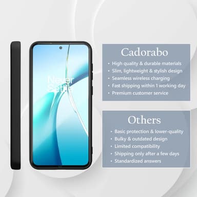 OnePlus Nord CE4 Lite deksel case cover (svart)