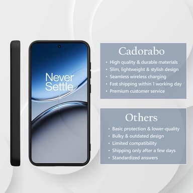 OnePlus Nord 4 deksel case cover (svart)