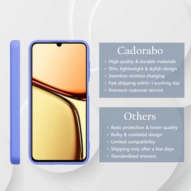 Realme C61 / C63 deksel case cover (lilla)