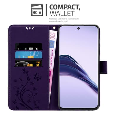 Realme 13 Pro 5G lommebokdeksel Blomster (Lilla)
