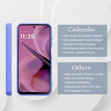 Motorola Moto G55 deksel case cover (lilla)