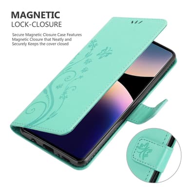 Xiaomi RedMi Note 14 Pro 4G lommebokdeksel Blomster