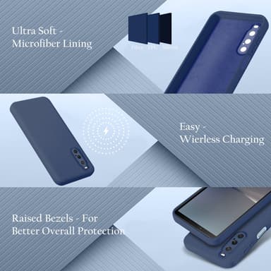Sony Xperia 10 V deksel case cover (blå)