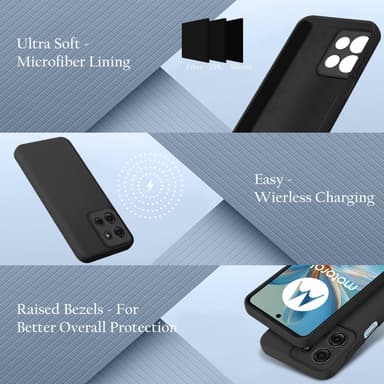 Motorola Moto G75 deksel case cover (svart)