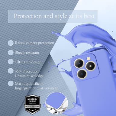 Realme C61 / C63 deksel case cover (lilla)