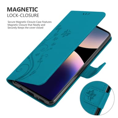 Xiaomi RedMi Note 14 Pro 4G lommebokdeksel Blomster