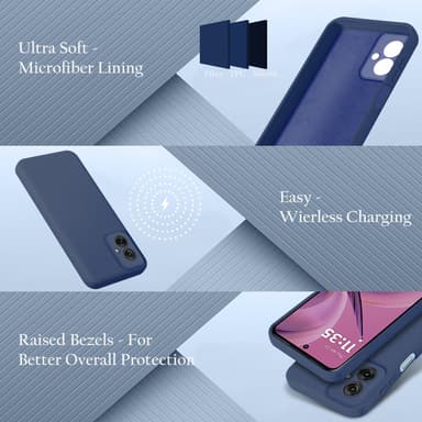 Motorola Moto G55 deksel case cover (blå)
