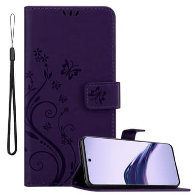 Realme 13 Pro 5G lommebokdeksel Blomster (Lilla)