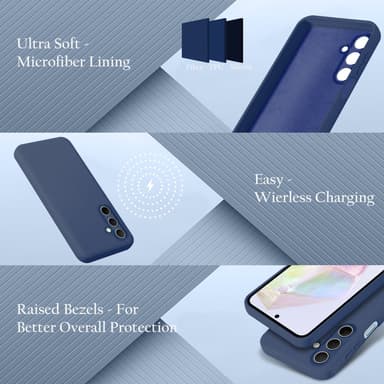 Samsung Galaxy M35 deksel case cover (blå)