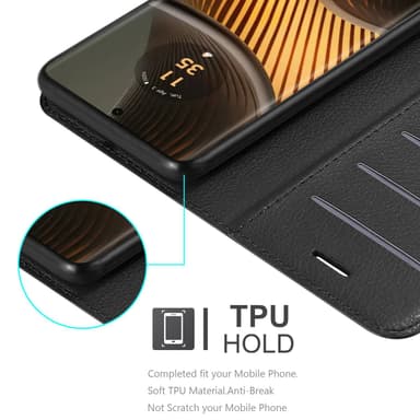 Motorola Moto Edge 50 Ultra Deksel Etui Case (Svart)