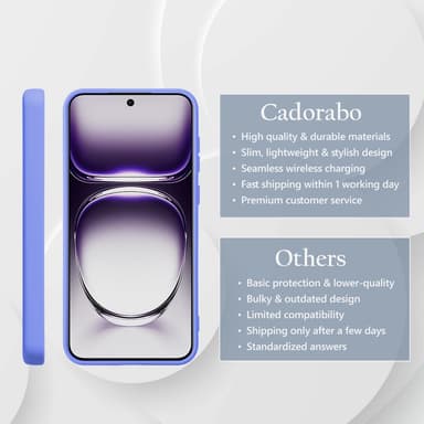 Oppo Reno 12 deksel case cover (lilla)