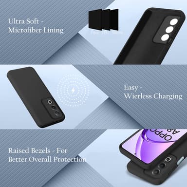Oppo A80 deksel case cover (svart)