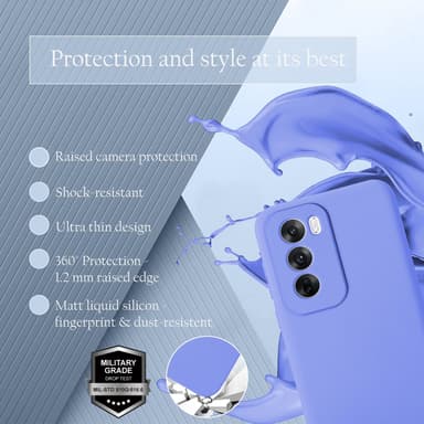 Oppo Reno 12 deksel case cover (lilla)