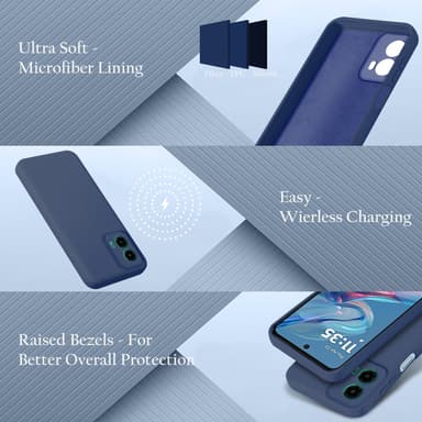 Motorola Moto G45 deksel case cover (blå)