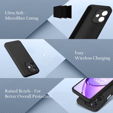 Oppo A40 deksel case cover (svart)