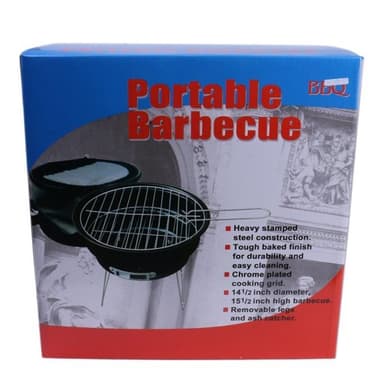Liten og kraftig bærbar grill - perfekt for piknik og camping!