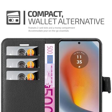 Motorola Moto Edge 50 Fusion Deksel Etui Case (Svart)
